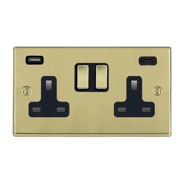 Hart PB DP SS2+USB+USB C PB/BL