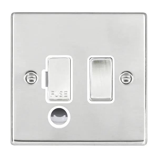 Hart SS 1g 13A DP Fuse SP+CO SS/WH