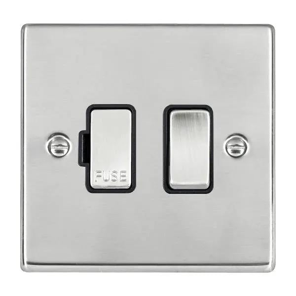 Hart SS 1g 13A DP Fused Spur SS/BL