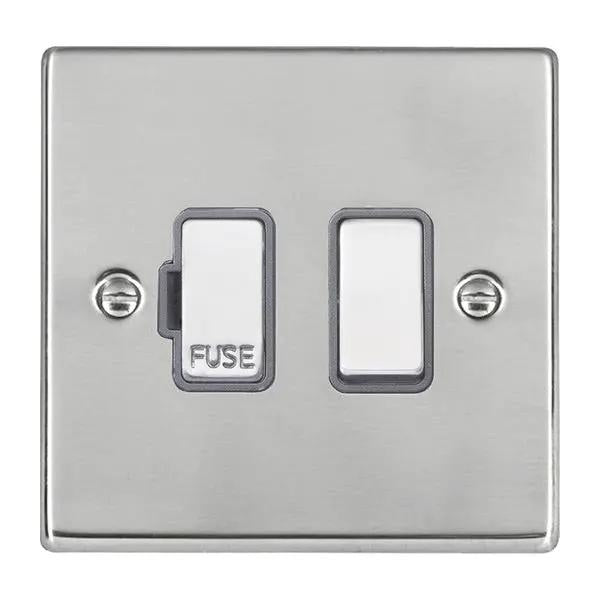 Hart SS 1g 13A DP Fused Spur SS/QG
