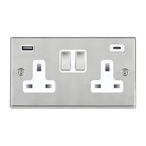 Hart SS DP SS2+USB+USB C SS/WH
