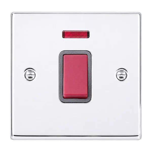 Hart BC 1g 45A Double Pole+N Red Rkr/QG