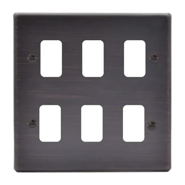 Hart EB 6G FL Plate + DBL-GRIDFL x 2