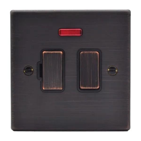 Hart EB 13A DP Fused Spur+N EB/BL