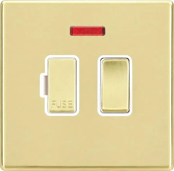 Hart G2 SB 13A DP Fused Spur+N SB/WH
