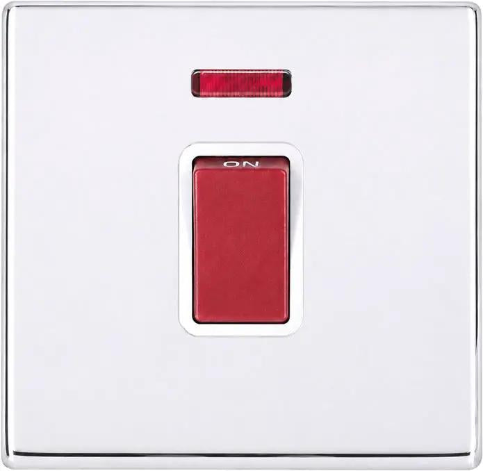 Hart G2 BC 1g 45A Dbl Pole+N Red Rkr/WH