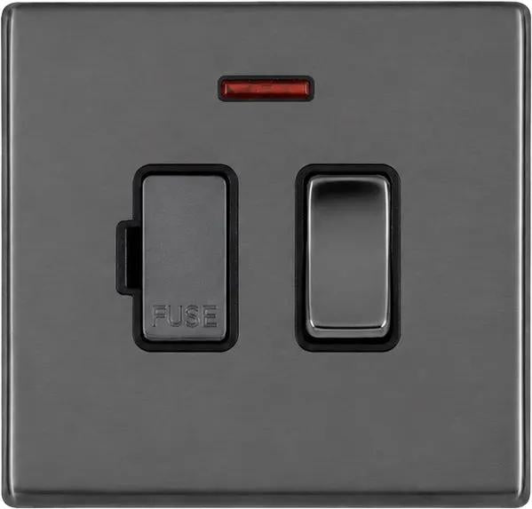Hart G2 BK 13A DP Fused Spur+N BK/BL