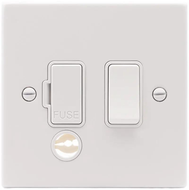 Hart MW 1g 13A DP Fuse SP+CO WH/WH