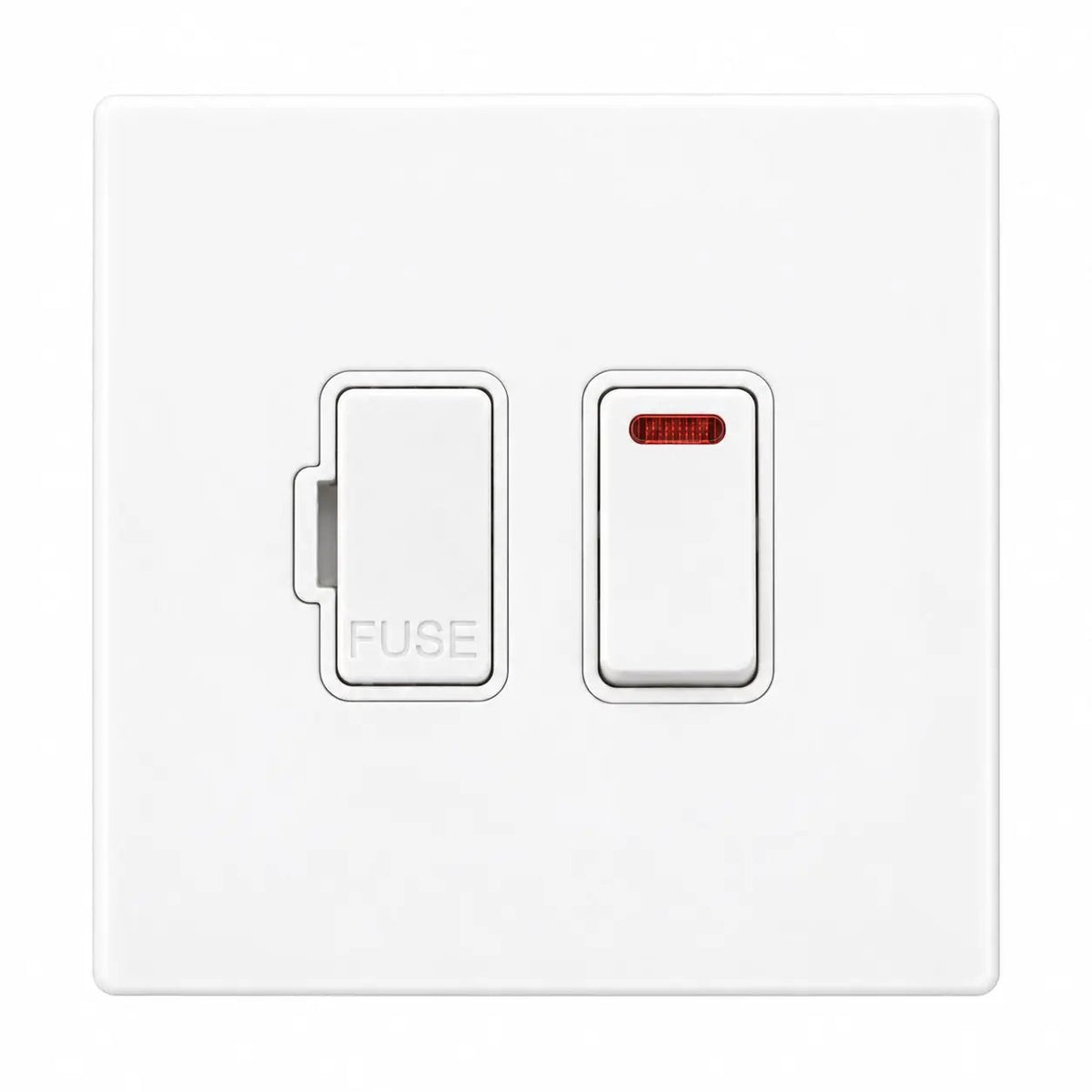 HCFX COL WH 13A DP Fused Spur+N WH/WH