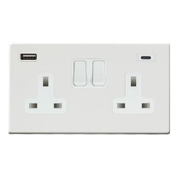 Hart CFX Pr/Wht DP SS2+USB+USB C WH/WH