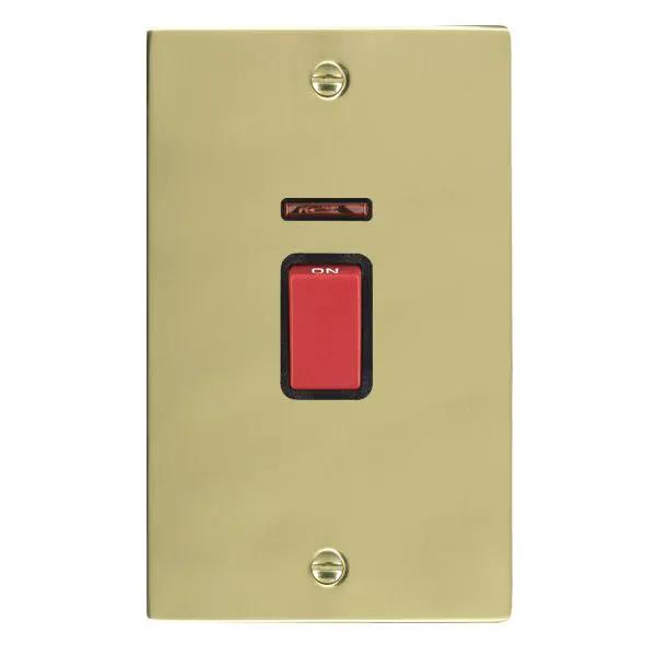Shr PB 45A DP+NEON VERTICAL Red Rkr/BL