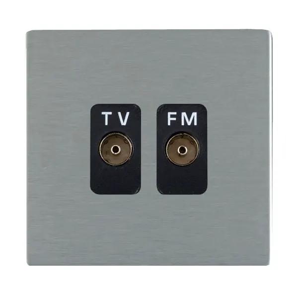 S-CFX SS Isolat TV/FM Diplex 1in/2out BL
