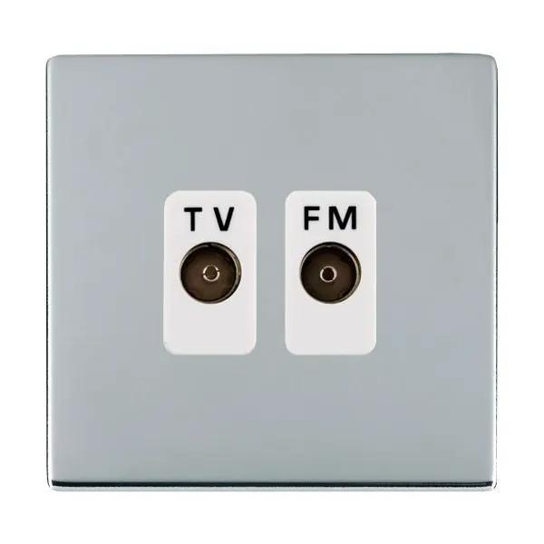 S-CFX BC Isolat TV/FM Diplex 1in/2out WH