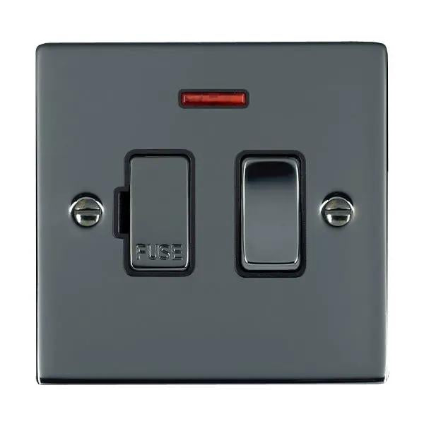 Shr BK 13A DP Fused Spur+N BK/BL