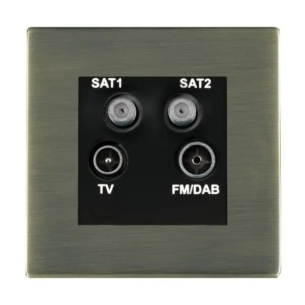 Sher CFX AB Non-Isolated TV+FM+2XSAT BL