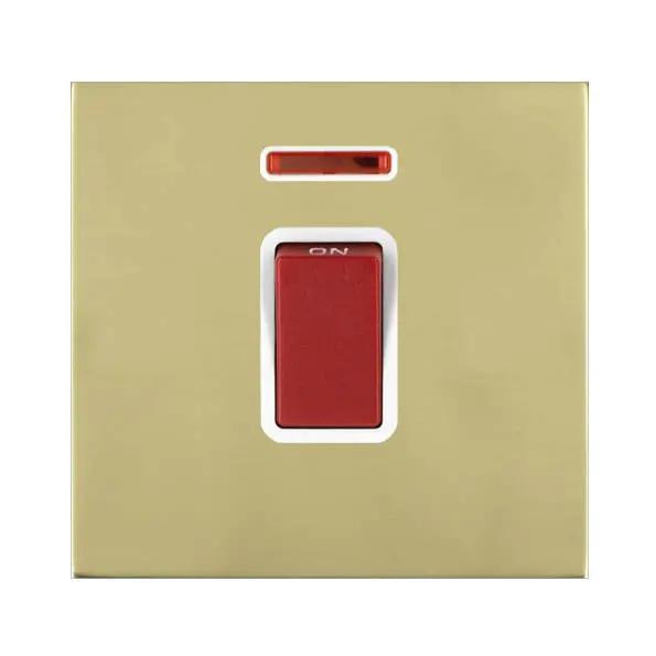 Shr G2 PB 1g 45A Dbl Pole+N Red Rkr/WH