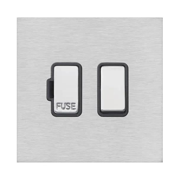 Shr G2 SS 1g 13A DP Fused Spur SS/BL
