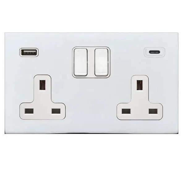 Sheer G2 BC DP SS2+USB+USB C BC/WH