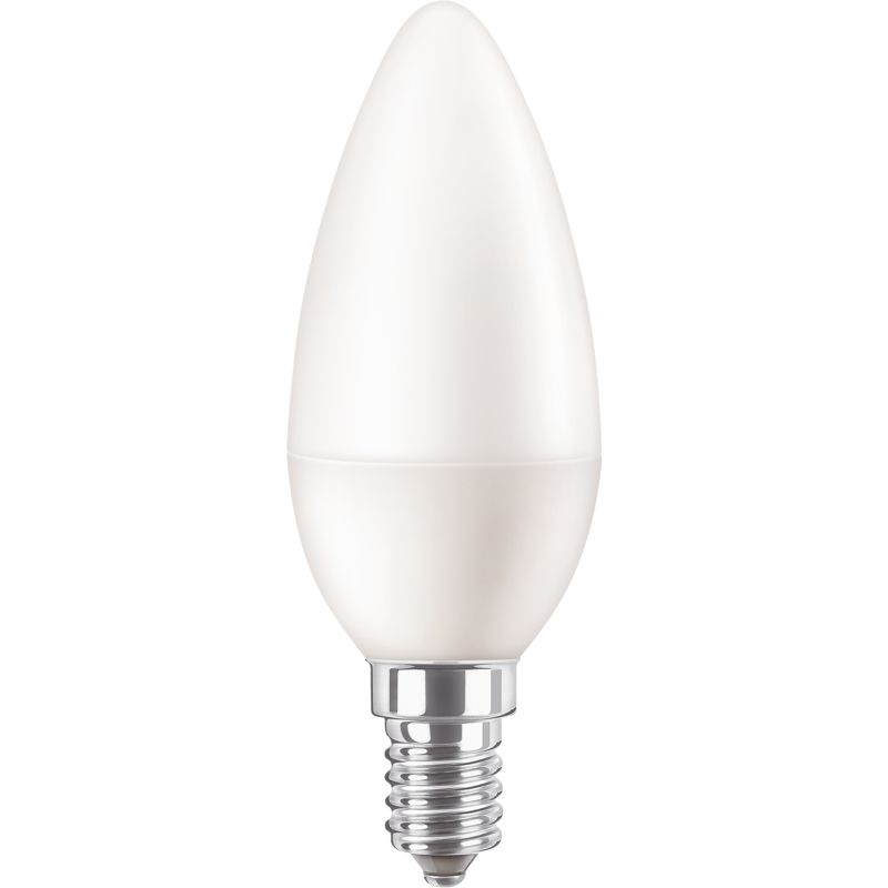 Candle shape LED light bulb with E14 screw base for indoor electrical lighting
