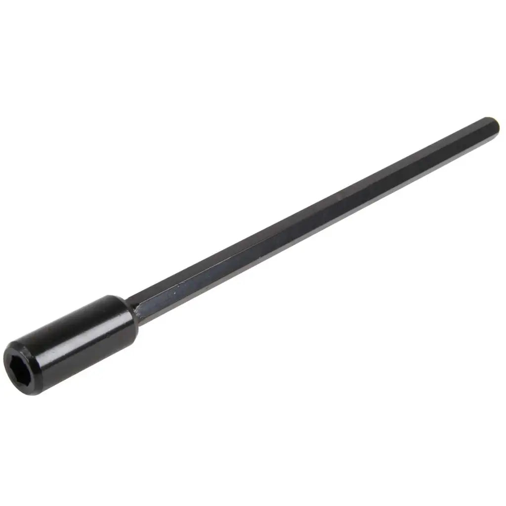 Black hex socket screwdriver shaft for electrical wiring or lighting installation
