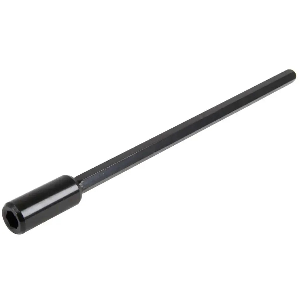 Black hex socket screwdriver shaft for electrical wiring or lighting installation