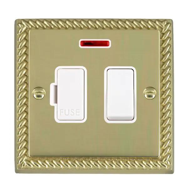 Cher G PB 13A DP Fused Spur+N WH/WH