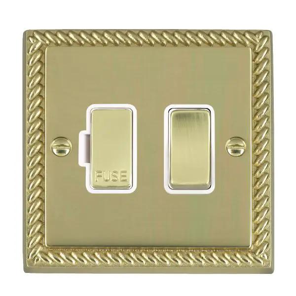 Cher G PB 1g 13A DP Fused Spur PB/WH