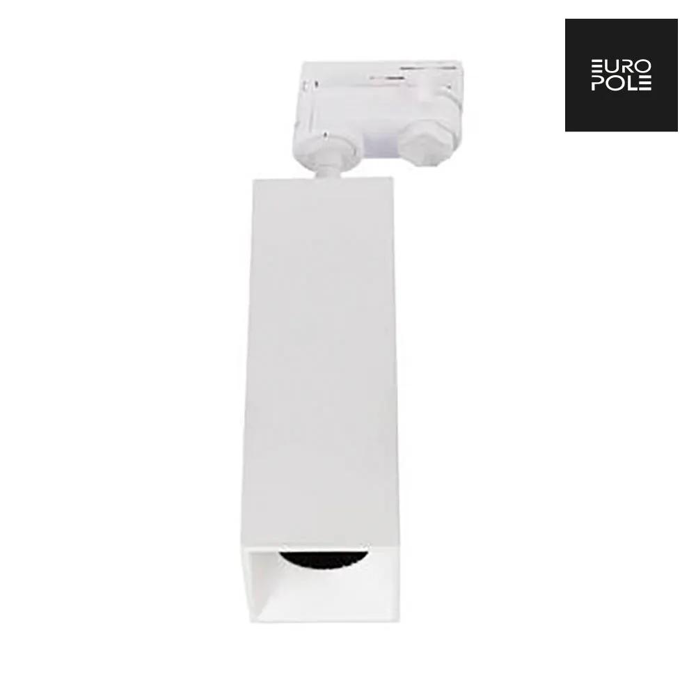 ANOVI UNIVERSAL GU10 200mm 3-Circuit Track Downlight Adj. Square Matt White