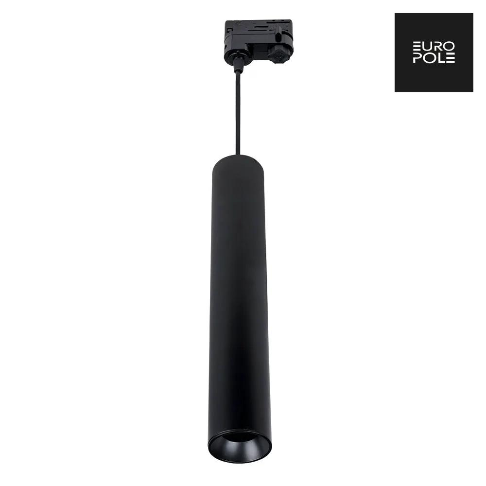 ANOVI UNIVERSAL GU10 400mm 3-Circuit Track Pendant Round Matt Black