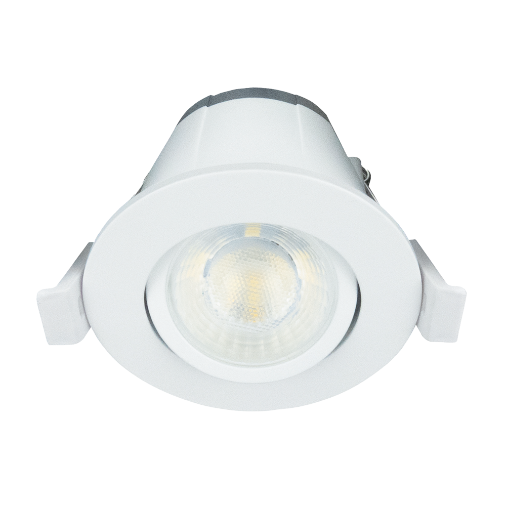 230V 9.5W LED 60deg IP65 Adj. Downlight Dim. White 2700/3000/3500/4000K