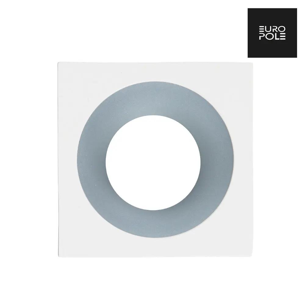 LED UP UNIVERSAL ESTHET+ Fixed Square Bezel - Matt White/Lacquered Aluminium