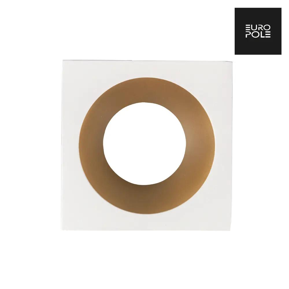 LED UP UNIVERSAL ESTHET+ Fixed Square Bezel - Matt White/Satin Gold