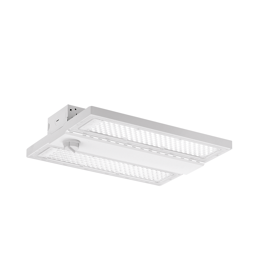 230V 120/160/200W LED IP65 Lowbay Asym. 0-10V Dim. Emergency 4000/5000K