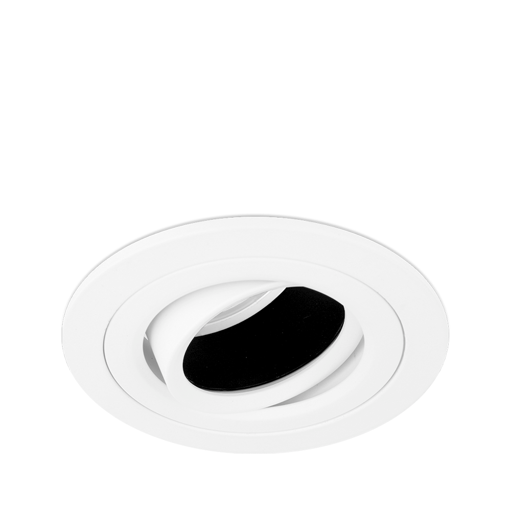 Aurora Adjustable Baffled EDLM™ Downlight - Matt White