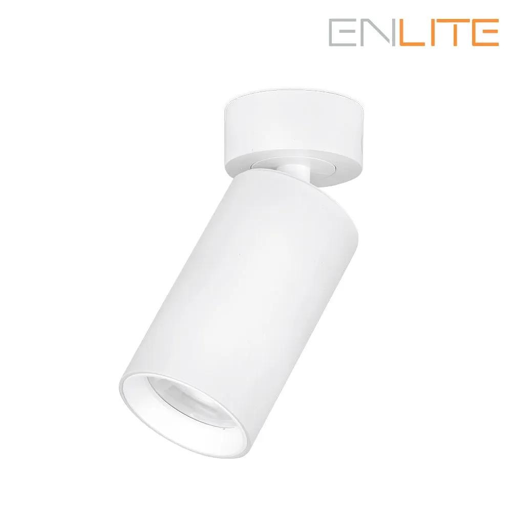Enlite Adjustable GU10 Surface Spotlight - White