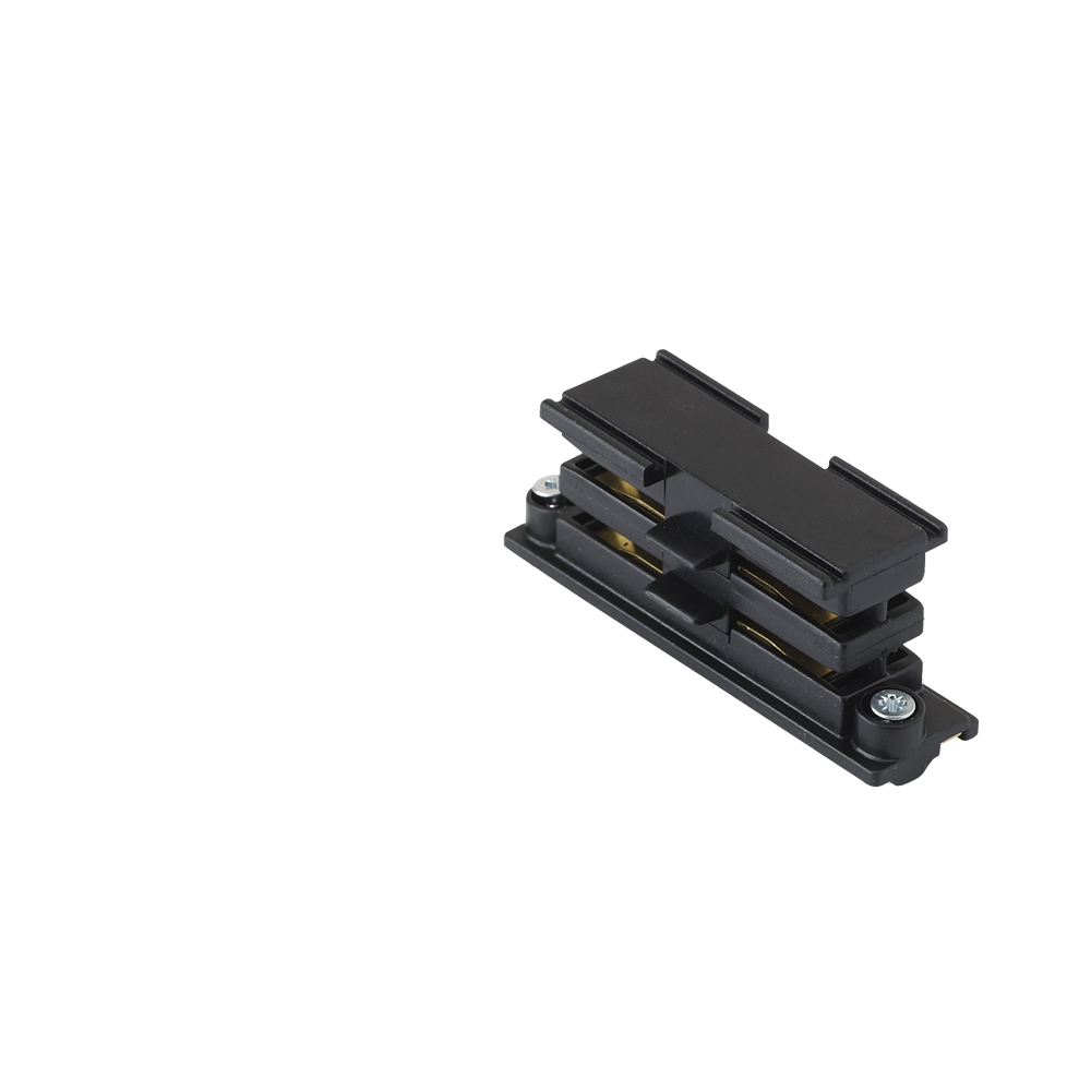 16A 250V Global Straight Connector Three Circuit Track Black