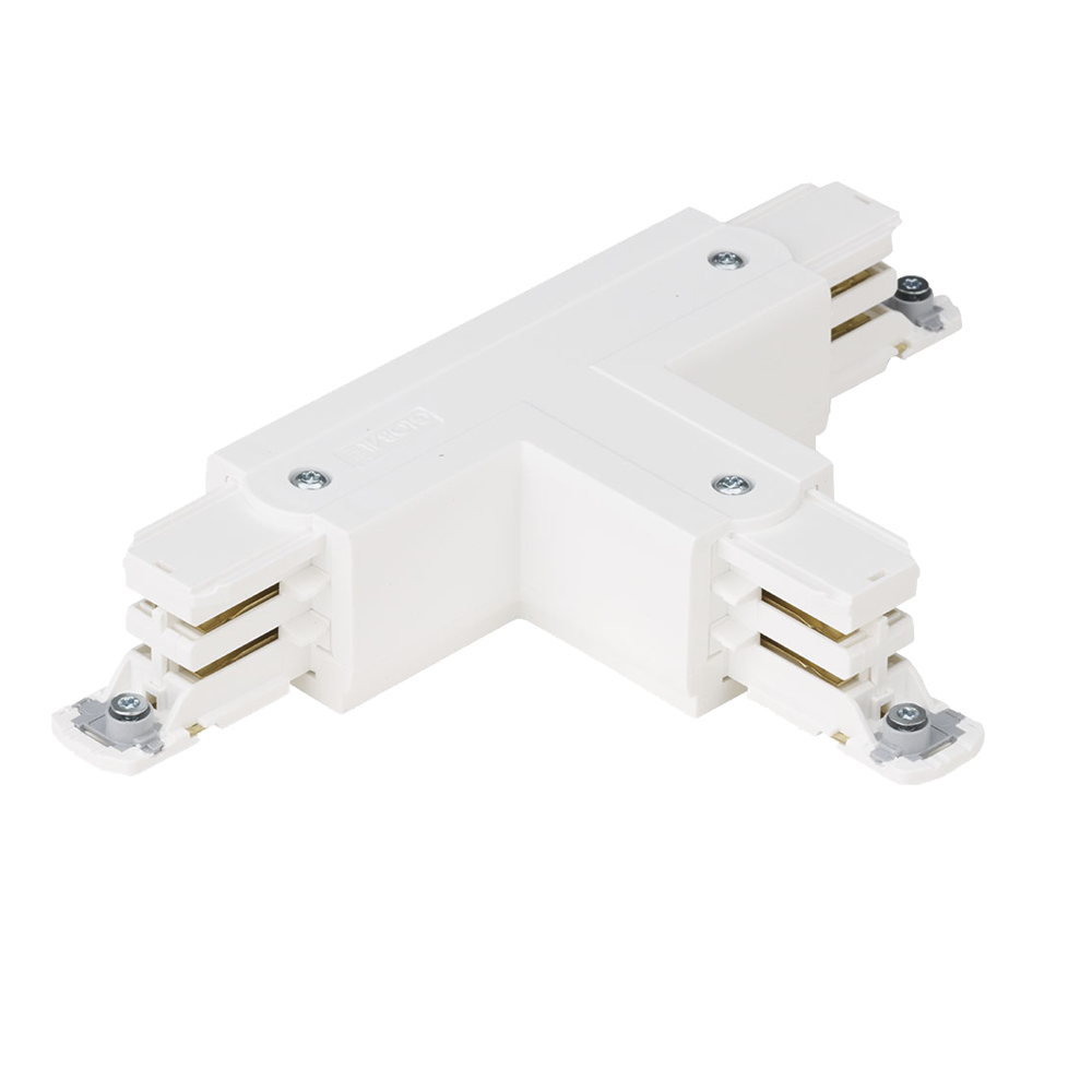 230V Global T Connector C Three Circuit Track White