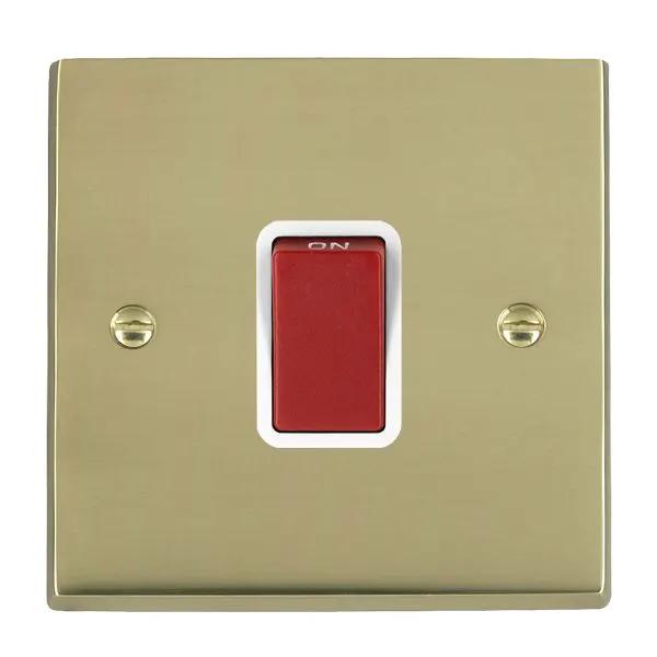Cher V PB 1g 45A Double Pole Red Rkr/WH