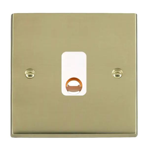 Cher V PB 1g 20A Cable Outlet WH