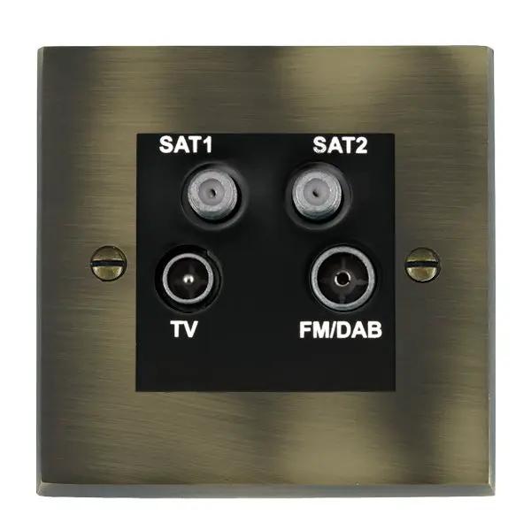Cher V AB Non-Isolated TV+FM+2XSAT BL