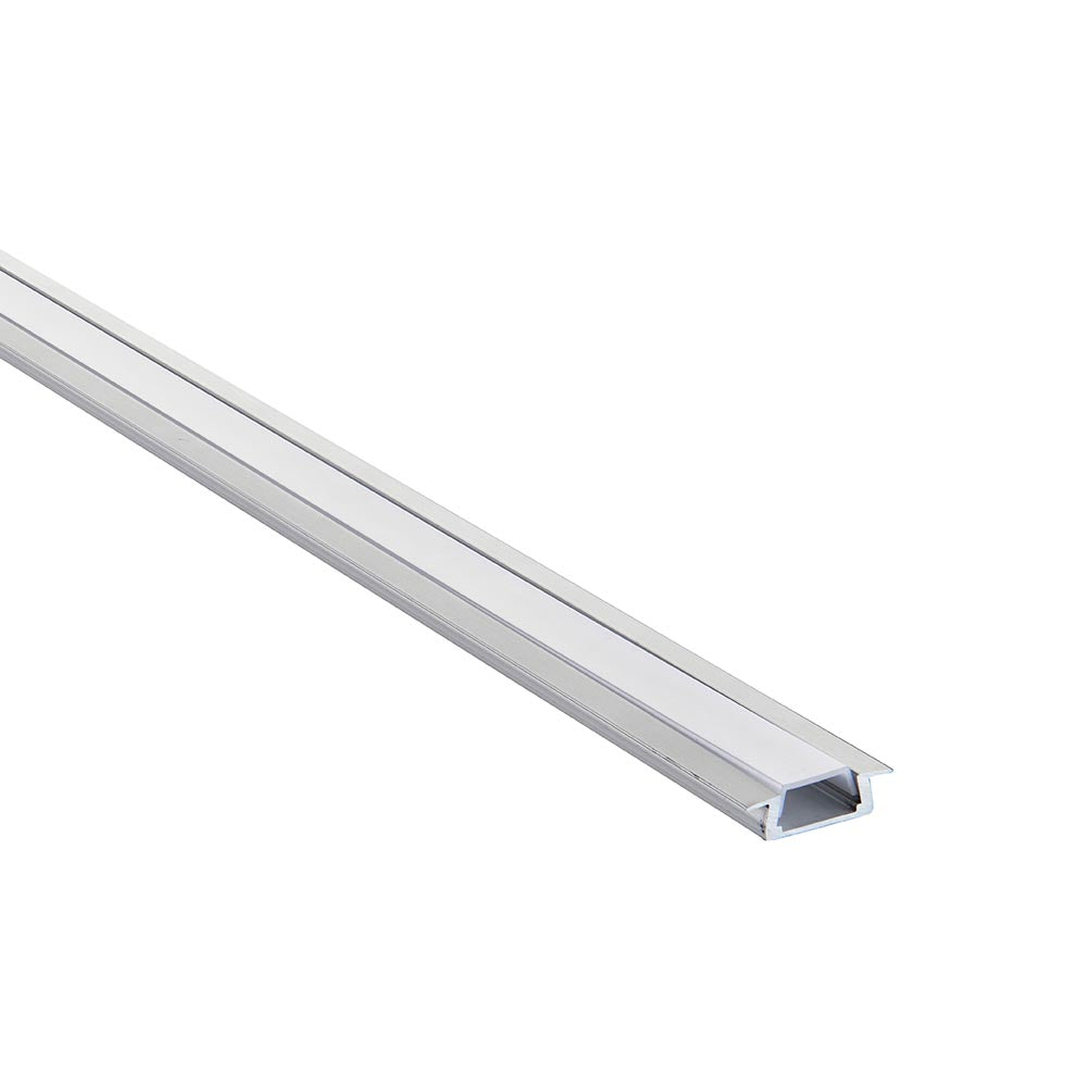 Saxby RigelSLIM Recessed 2m Aluminium Profile/Extrusion Silver - Saxby RigelSLIM Recessed 2m Aluminium Profile/Extrusion Silver