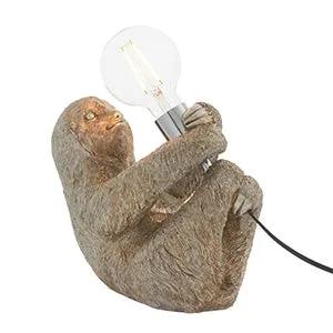 Endon Lighting Usain Sloth Table - Silver - Endon Lighting Usain Sloth Table - Silver