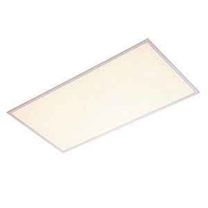 Rectangular LED ceiling panel light with slim frame, modern indoor lighting accessory