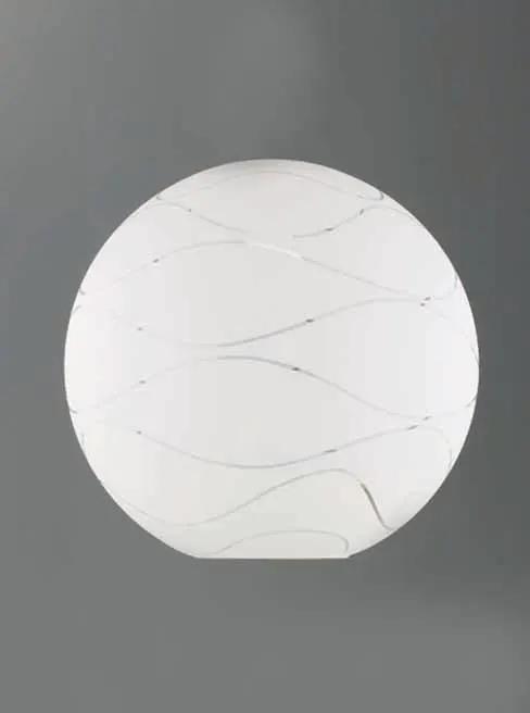 Franklite Vetross Ice 300mm Matt Opal Decor Glass - Pendant Lights Franklite Vetross Ice 300mm Matt Opal Decor Glass Pendant Lights