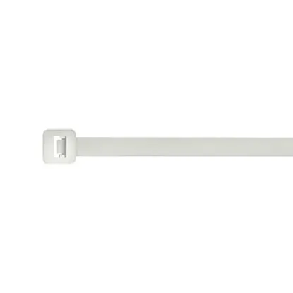 White 150mm cable tie for electrical wiring and cable management