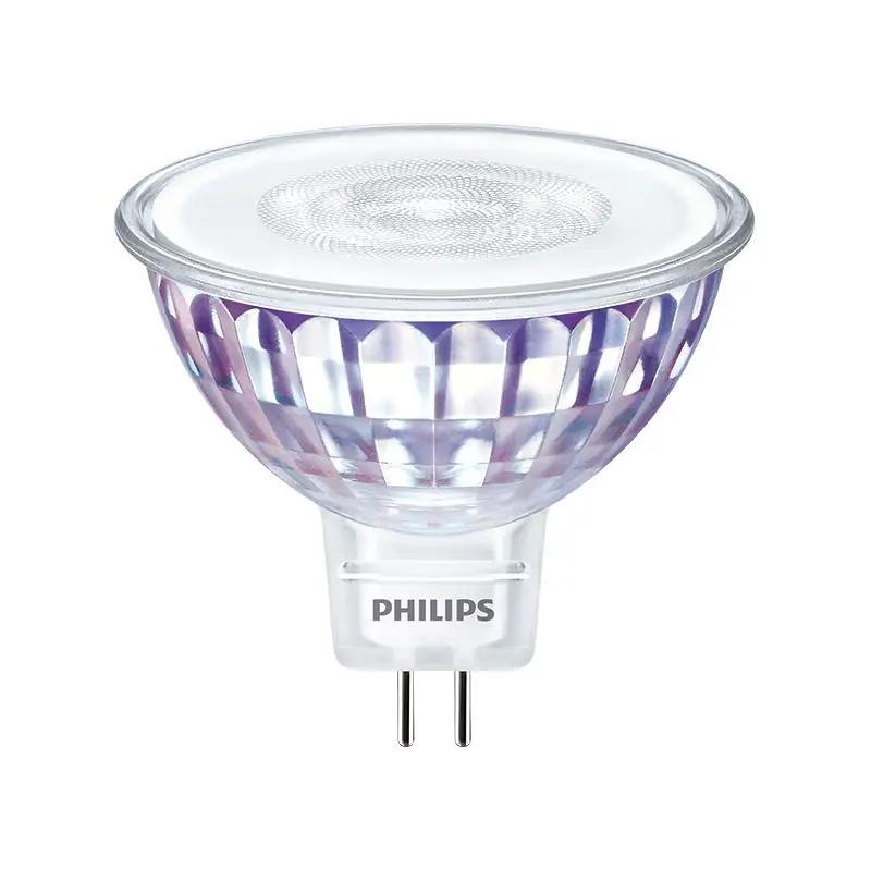 LED GU5.3 35W spotlight bulb with clear glass and two-pin base for home lighting