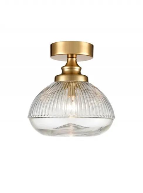 Franklite Acoste Ceiling Fitting Brushed Brass - Semi Flush Lights Franklite Acoste Ceiling Fitting Brushed Brass Semi Flush Lights