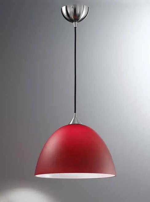 Franklite Vetross Black Cord Suspension C/w 350mm Red Glass - Pendant Lights Franklite Vetross Black Cord Suspension C/w 350mm Red Glass Pendant Lights
