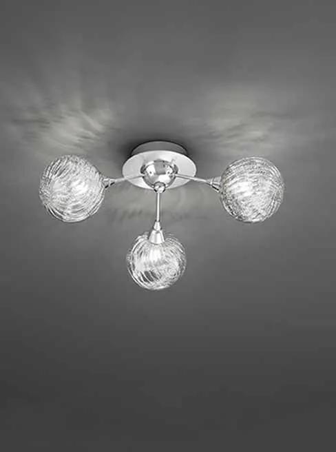 Franklite Protea 3lt Fitting - Semi Flush Lights Franklite Protea 3lt Fitting Semi Flush Lights