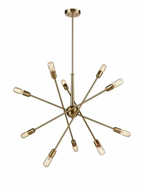 Franklite Centrix 10 Light Fitting - Chandeliers Multi Arm Lights Chandeliers Franklite Centrix 10 Light Fitting Multi Arm Lights